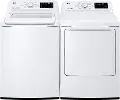 .LG-7100-W/W-ELE-PR LG Top Load Laundry Pair - Electric White
