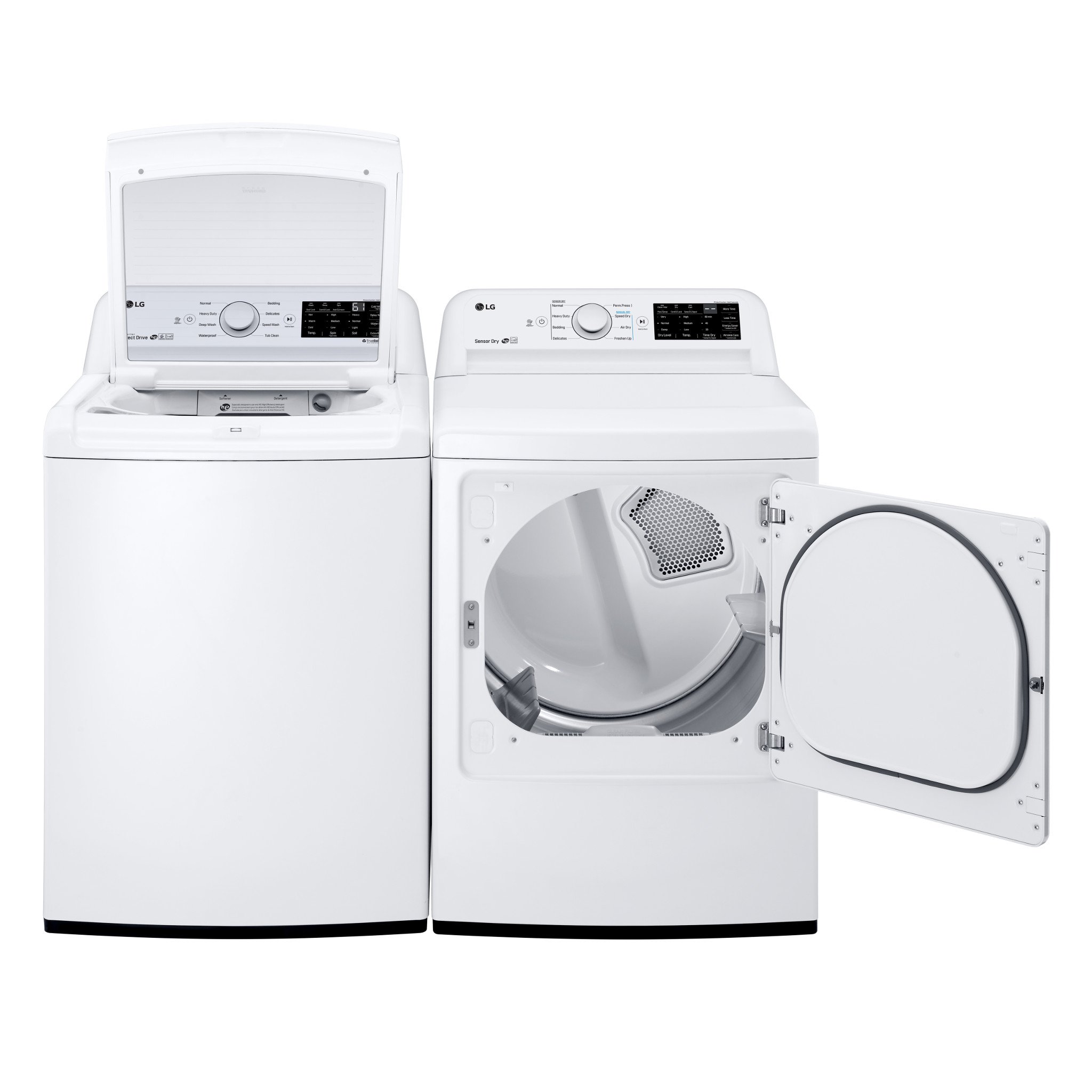 KIT LG Top Load Washer and Dryer Laundry Pair - Gas White-2