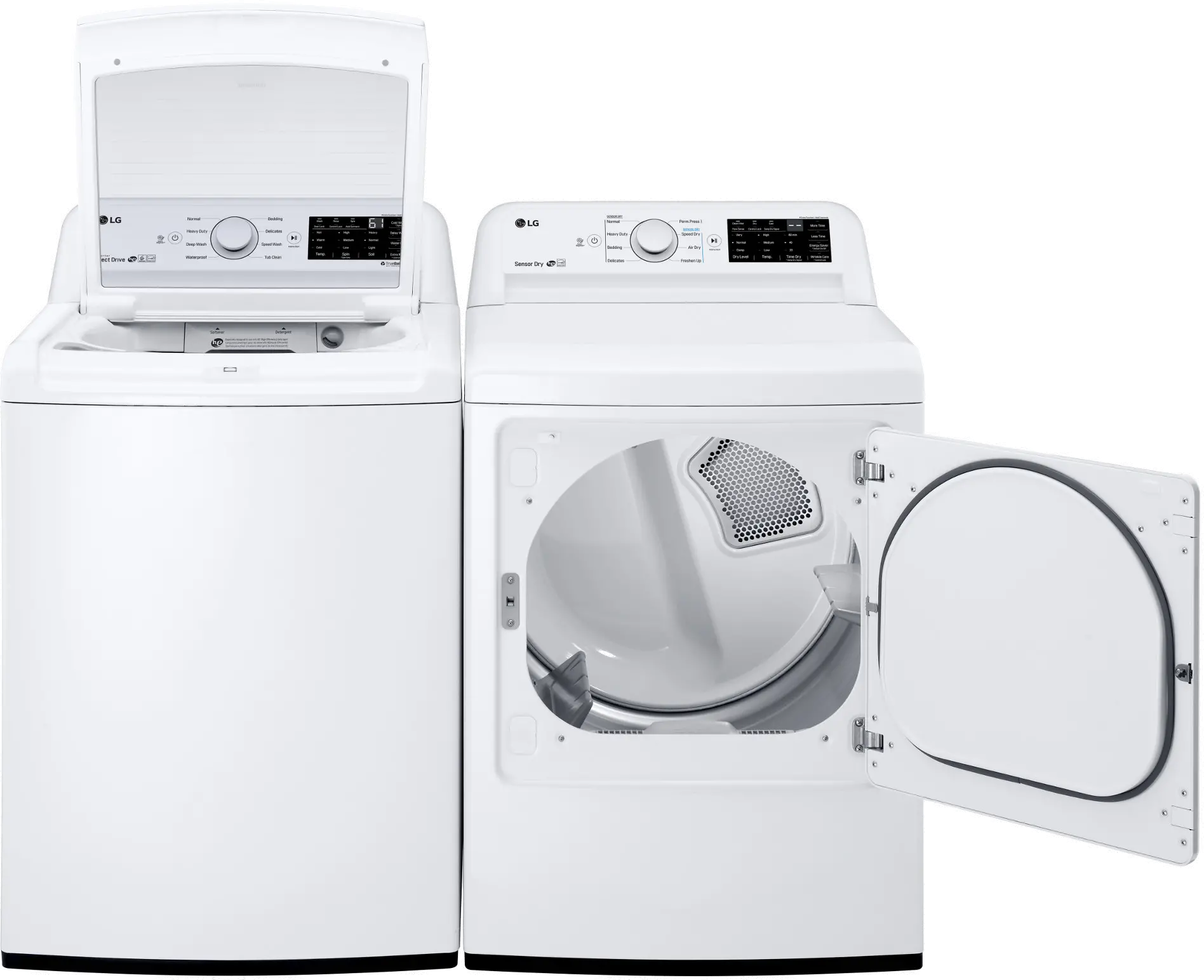 KIT LG Top Load Washer and Dryer Laundry Pair - Gas White-2