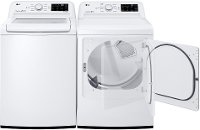 KIT LG Top Load Washer and Dryer Laundry Pair - Gas White-3