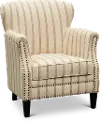 Layla Tan Striped Accent Chair