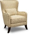 Transitional Linen Wingback Accent Chair - Ava
