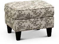 Neutral French-Inspired Ottoman - Loren