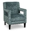 Blue Lapis Contemporary Accent Chair - Roxanne