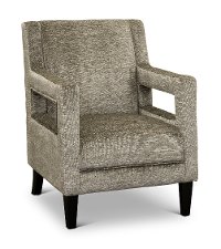 Taupe Gray Modern Accent Chair - Roxanne