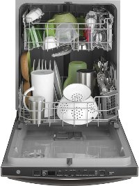 GDT605PBMTS GE Dishwasher with Hidden Controls - Black Stainless Steel-2