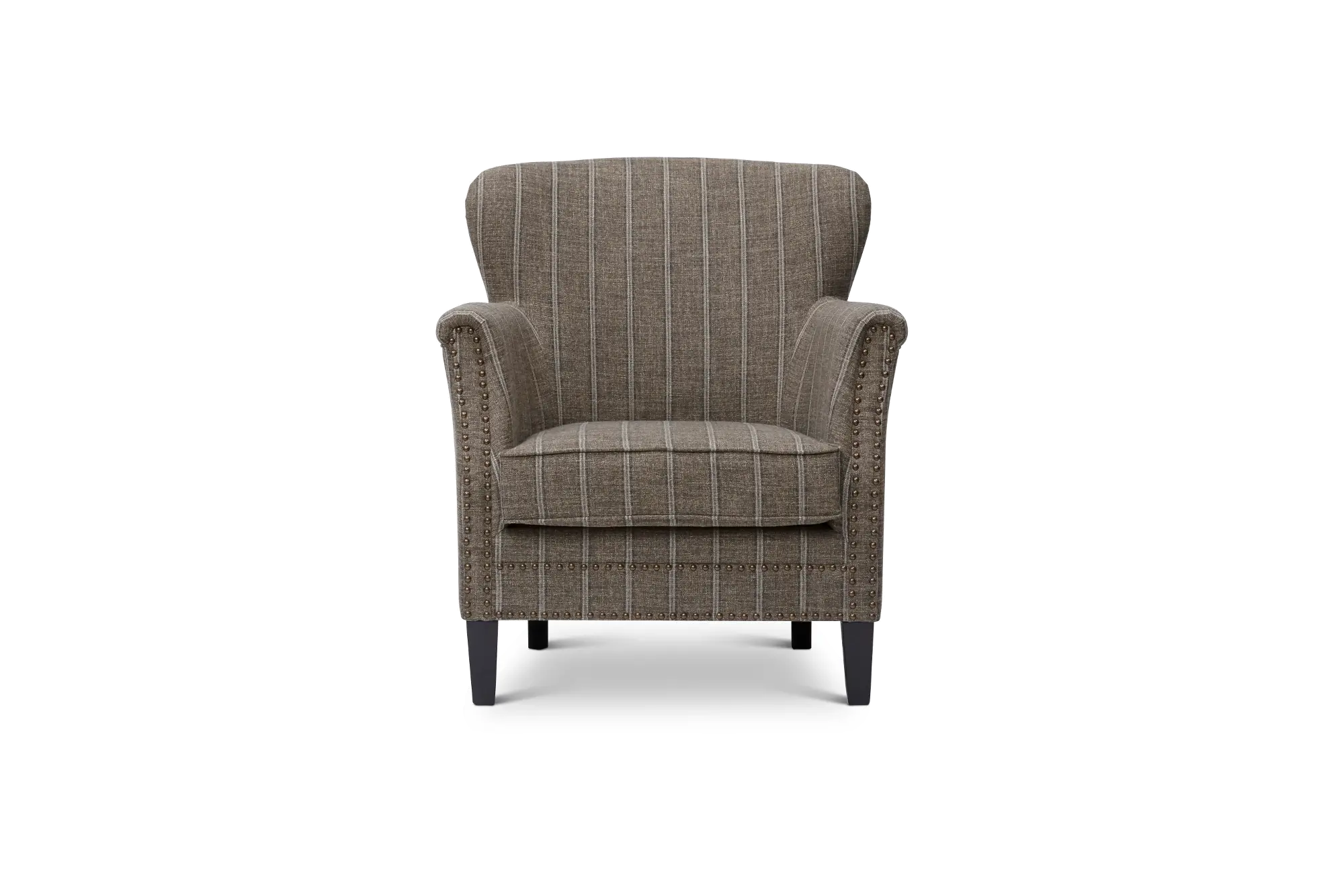 Layla Charcoal Accent Chair with White Stripes-2