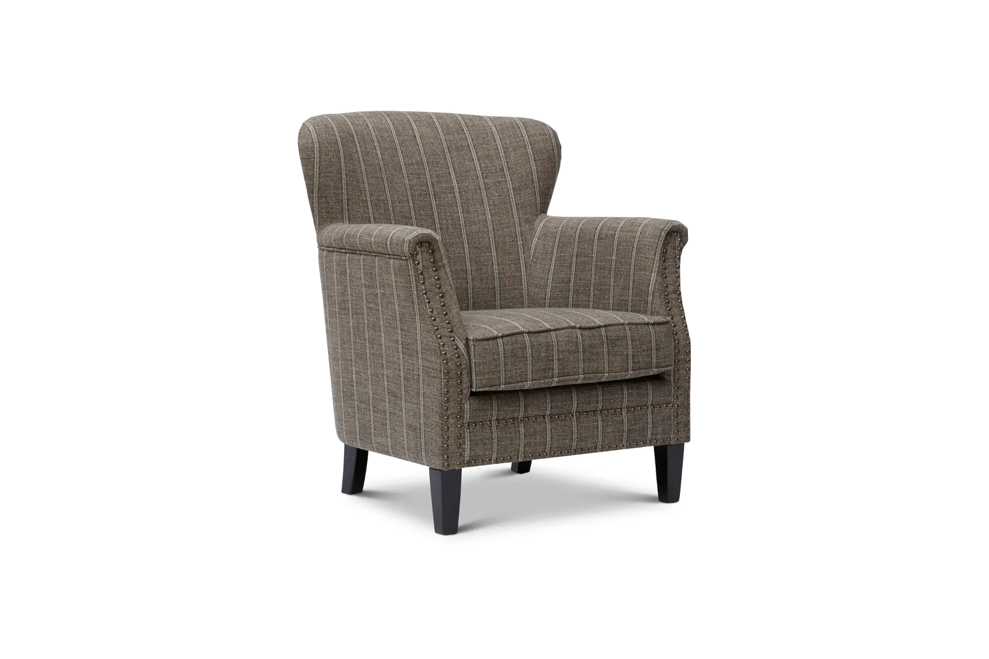Layla Charcoal Accent Chair with White Stripes-3