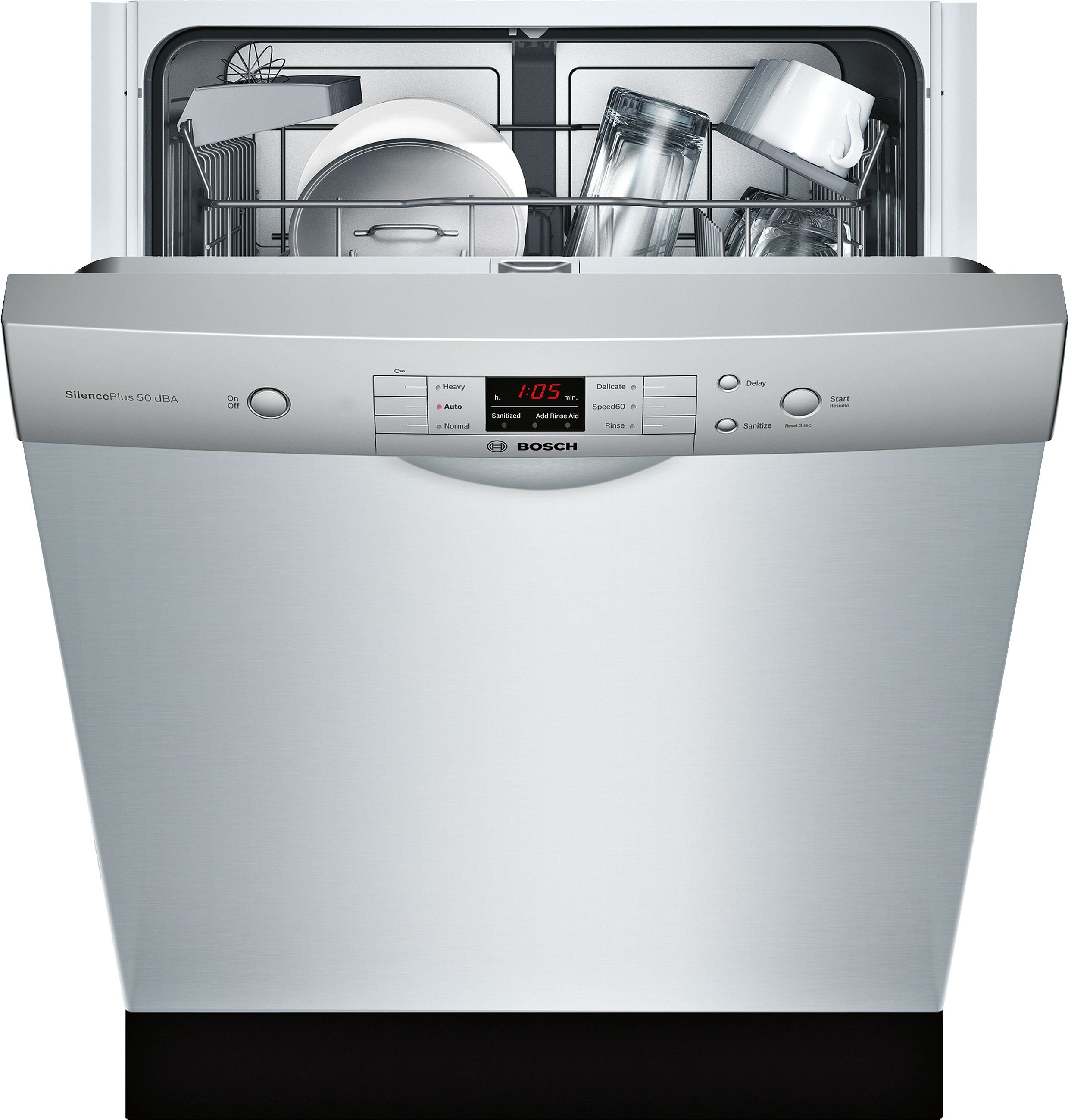 SHEM3AY55N Bosch 100 Series Dishwasher - Stainless Steel-3