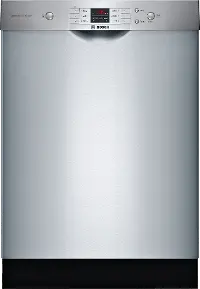SHEM3AY55N Bosch 100 Series Front Control Dishwasher - Stainless Steel
