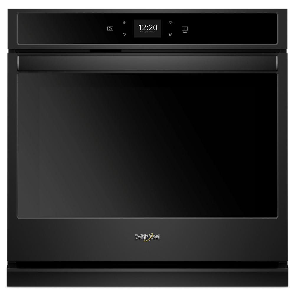WOS51EC7HB Whirlpool 27 Inch Smart Single Wall Oven with Touchscreen - 4.3 cu. ft. Black-1