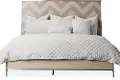 Modern Sand and Oak King Bed - Silverlake Village