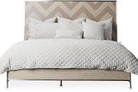 Modern Sand and Oak King Size Bed - Silverlake Village