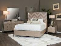 Modern 4 Piece King Bedroom Set - Silverlake Village