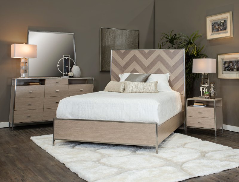 Modern 4 Piece King Bedroom Set Silverlake Village