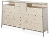 Modern Washed Oak Dresser - Silverlake Village