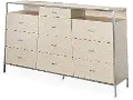 Modern Washed Oak Dresser - Silverlake Village