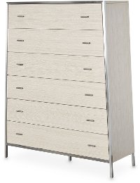 Modern Washed Oak Chest of Drawers - Silverlake Village