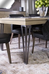 Contemporary Sand and Gray Dining Table - Silverlake Village-2
