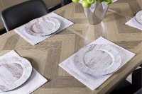 Contemporary Sand and Gray Dining Table - Silverlake Village-3