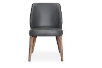 Contemporary Black Upholstered Dining Room Chair - Silverlake Village-3