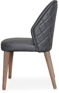 Contemporary Black Upholstered Dining Room Chair - Silverlake Village-5