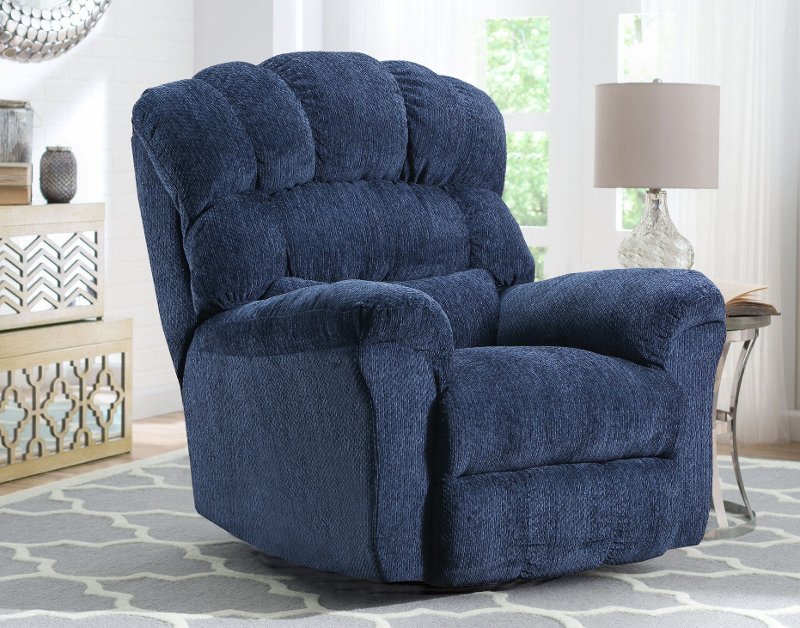 Traditional Royal Blue Power Rocker Recliner - Easy Rider | RC Willey