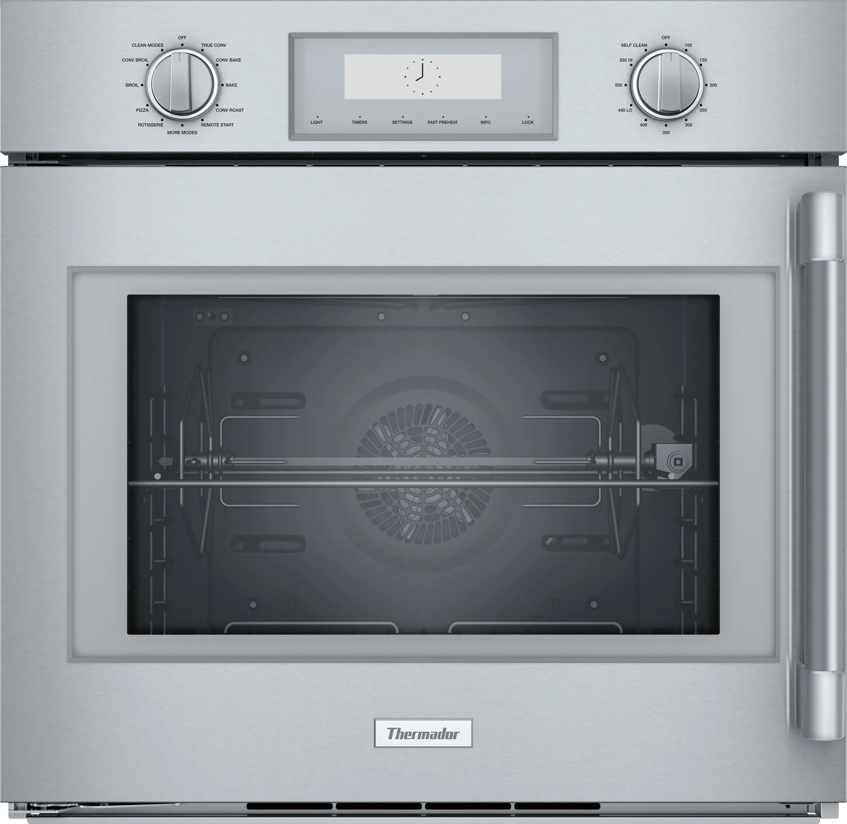 POD301LW Thermador 30 Inch Single Wall Oven with Right Side Handle - 4.5 cu. ft. Stainless Steel-1