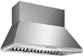 HPCN48WS Thermador Professional Chimney Hood - 48 Inch Stainless Steel