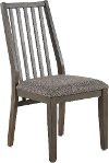Gray Contemporary Slat Back Dining Room Chair - Hartford