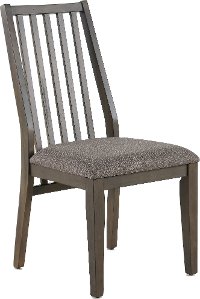 Gray Contemporary Slat Back Dining Room Chair - Hartford