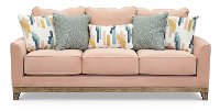 Contemporary Blush Pink Sofa - Waikiki