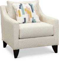 Contemporary Ivory Chair - Waikiki