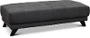 Modern Graphite Gray Large Ottoman - Mars