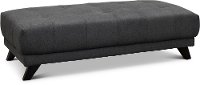 Modern Graphite Gray Large Ottoman - Mars
