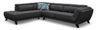 Graphite Gray 2 Piece Sectional Sofa with RAF Sofa - Mars