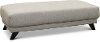 Modern Cement Gray Large Ottoman - Mars