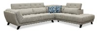 Cement Gray 2 Piece Sectional Sofa with LAF Sofa - Mars-2