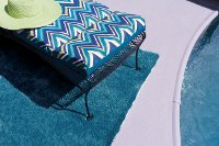 5 x 7 Medium Laguna Blue Indoor-Outdoor Shag Rug - Key West-7