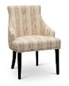 Henna Cream and Red Button Back Accent Chair - Allison-1