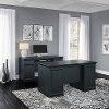 Antique Black 2 Piece Office Desk Set - Birmingham Executive-1