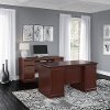 Harvest Cherry 2 Piece Office Desk Set - Birmingham Executive