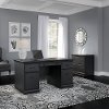 Antique Black 2 Piece Office Desk Set - Birmingham Executive