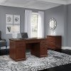 Harvest Cherry 2 Piece Office Desk Set - Birmingham Executive