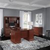 Harvest Cherry 4 Piece Office Desk Set - Birmingham Executive