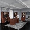 Harvest Cherry 6 Piece Office Desk Set - Birmingham Executive