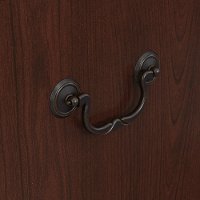 Cherry Brown 2 Drawer Lateral File Cabinet with Hutch - Birmingham Executive-3