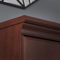 Cherry Brown 2 Drawer Lateral File Cabinet with Hutch - Birmingham Executive-5