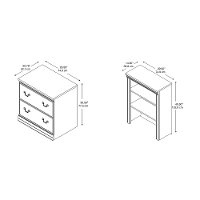 Cherry Brown 2 Drawer Lateral File Cabinet with Hutch - Birmingham Executive-6