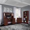 Harvest Cherry 4 Piece Office Desk Set - Birmingham Executive